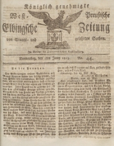 Elbingsche Zeitung, No. 44 Donnerstag, 3 Juni 1813