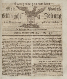 Elbingsche Zeitung, No. 45 Montag, 7 Juni 1813