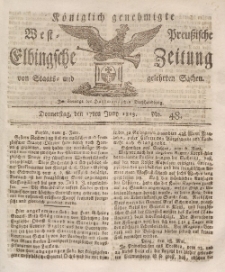 Elbingsche Zeitung, No. 48 Donnerstag, 17 Juni 1813