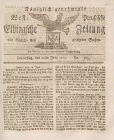 Elbingsche Zeitung, No. 50 Donnerstag, 24 Juni 1813