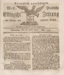 Elbingsche Zeitung, No. 54 Donnerstag, 8 Juli 1813