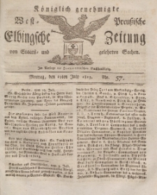 Elbingsche Zeitung, No. 57 Montag, 19 Juli 1813