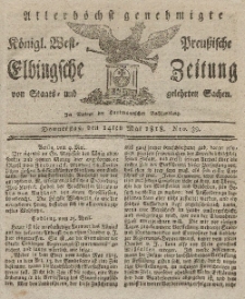 Elbingsche Zeitung, No. 39 Donnerstag, 14 Mai 1818
