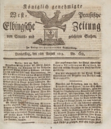 Elbingsche Zeitung, No. 62 Donnerstag, 5 August 1813