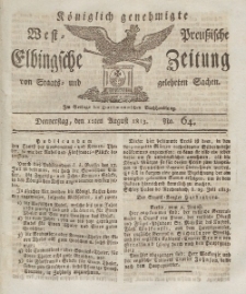 Elbingsche Zeitung, No. 64 Donnerstag, 12 August 1813