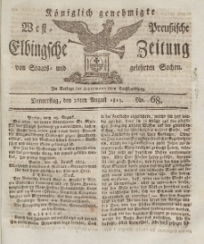 Elbingsche Zeitung, No. 68 Donnerstag, 26 August 1813