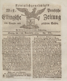 Elbingsche Zeitung, No. 77 Montag, 27 September 1813