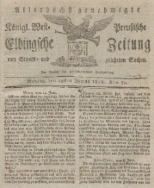 Elbingsche Zeitung, No. 52 Montag, 29 Juni 1818