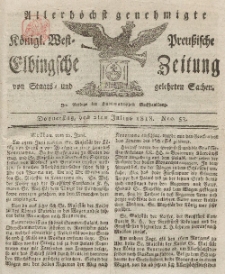 Elbingsche Zeitung, No. 53 Donnerstag, 2 Juli 1818