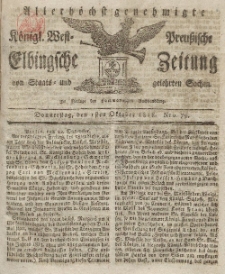 Elbingsche Zeitung, No. 79 Donnerstag, 1 Oktober 1818