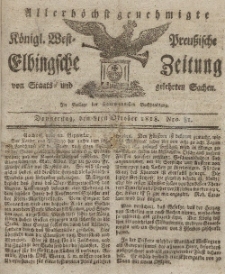 Elbingsche Zeitung, No. 81 Donnerstag, 8 Oktober 1818