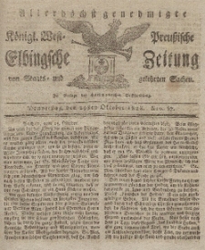 Elbingsche Zeitung, No. 87 Donnerstag, 29 Oktober 1818
