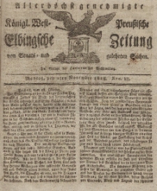 Elbingsche Zeitung, No. 88 Montag, 2 November 1818