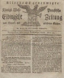 Elbingsche Zeitung, No. 93 Donnerstag, 19 November 1818