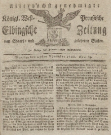 Elbingsche Zeitung, No. 94 Montag, 23 November 1818