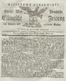 Elbingsche Zeitung, No. 18 Donnerstag, 4 März 1819