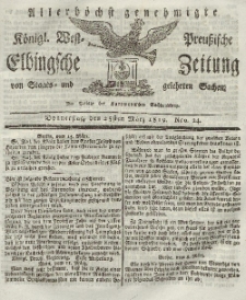 Elbingsche Zeitung, No. 24 Donnerstag, 25 März 1819