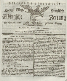 Elbingsche Zeitung, No. 35 Montag, 3 Mai 1819