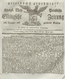 Elbingsche Zeitung, No. 36 Donnerstag, 6 Mai 1819