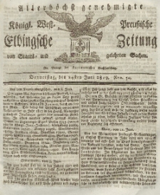 Elbingsche Zeitung, No. 50 Donnerstag, 24 Juni 1819