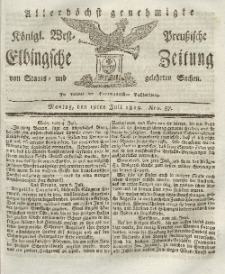 Elbingsche Zeitung, No. 57 Montag, 19 Juli 1819