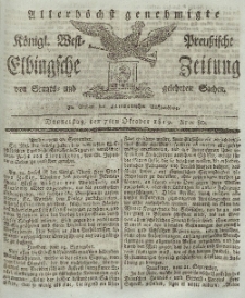 Elbingsche Zeitung, No. 80 Donnerstag, 7 Oktober 1819