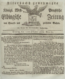 Elbingsche Zeitung, No. 81 Montag, 11 Oktober 1819