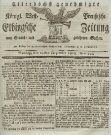 Elbingsche Zeitung, No. 101 Montag, 20 Dezember 1819