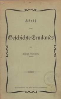 Abriss einer Geschichte Ermlands