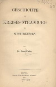 Geschichte des Kreises Strasburg