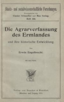 Die Agrarverfassung des Ermlandes und ihre historische Entwicklung