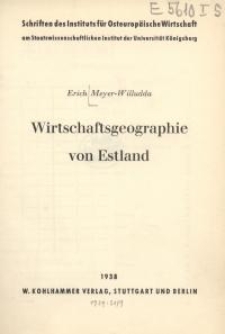 Wirtschaftsgeographie von Estland