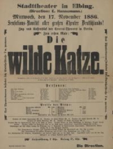 Die wilde Katze - Wilhelm Mannstädt, A. Weller