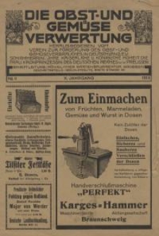 Die Obst und Gemüse Verwertung