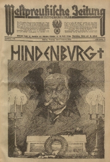 Westpreussische Zeitung, Nr. 179 Freitag 3 August 1934, 11. Jahrgang