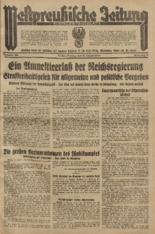 Westpreussische Zeitung, Nr. 185 Freitag 10 August 1934, 11. Jahrgang