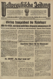 Westpreussische Zeitung, Nr. 195 Mittwoch 22 August 1934, 11. Jahrgang