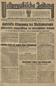 Westpreussische Zeitung, Nr. 197 Freitag 24 August 1934, 11. Jahrgang