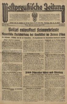 Westpreussische Zeitung, Nr. 201 Mittwoch 29 August 1934, 11. Jahrgang