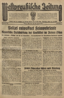 Westpreussische Zeitung, Nr. 201 Mittwoch 29 August 1934, 11. Jahrgang