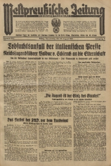 Westpreussische Zeitung, Nr. 202 Donnerstag 30 August 1934, 11. Jahrgang