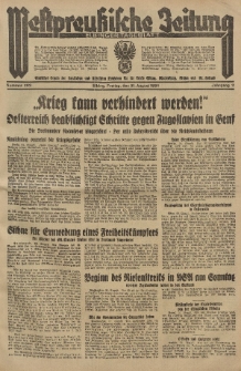 Westpreussische Zeitung, Nr. 203 Freitag 31 August 1934, 11. Jahrgang