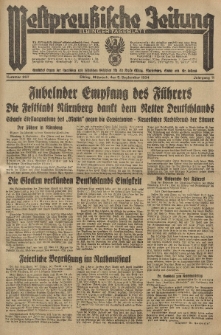 Westpreussische Zeitung, Nr. 207 Mittwoch 5 Septembert 1934, 11. Jahrgang