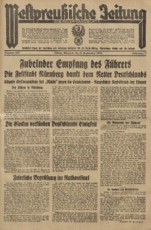 Westpreussische Zeitung, Nr. 207 Mittwoch 5 Septembert 1934, 11. Jahrgang