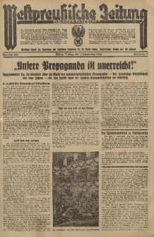 Westpreussische Zeitung, Nr. 209 Freitag 7 September 1934, 11. Jahrgang