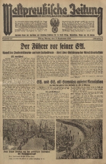 Westpreussische Zeitung, Nr. 211 Montag 10 September 1934, 11. Jahrgang