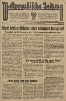 Westpreussische Zeitung, Nr. 217 Montag 17 September 1934, 11. Jahrgang