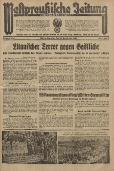 Westpreussische Zeitung, Nr. 224 Dienstag 25 September 1934, 11. Jahrgang