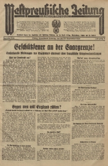Westpreussische Zeitung, Nr. 228 Sonnabend/Sonntag 29/30 September 1934, 11. Jahrgang