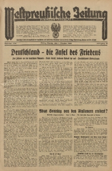 Westpreussische Zeitung, Nr. 234 Montag 7 Oktober 1935, 12. Jahrgang
